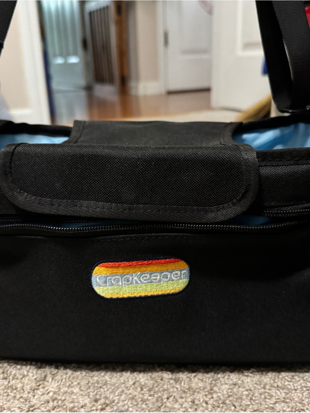 Black Shoulder Bag called “crapkeeper”